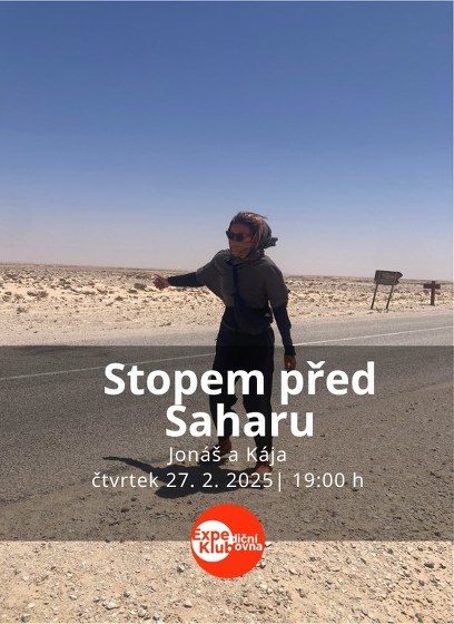Plakát události Stopem před Saharu