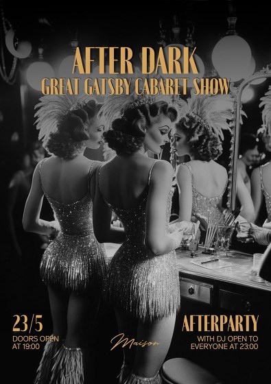 Plakát události Maison After Dark: Gatsby Cabaret Show