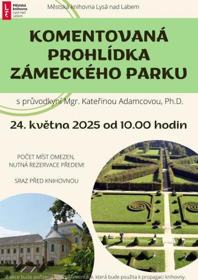 Plakát události Komentovaná prohlídka zámeckého parku