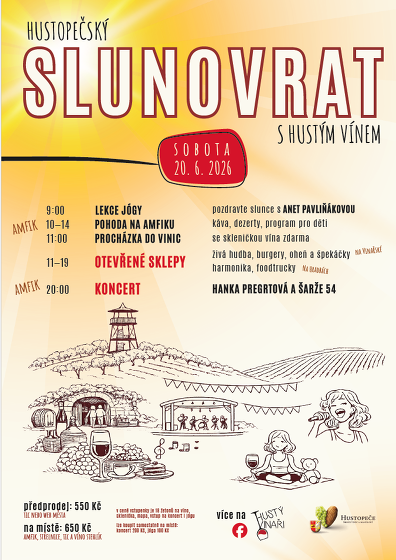 Plakát události Hustopečský slunovrat s vínem