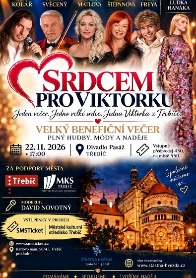 Plakát události Srdcem pro Viktorku