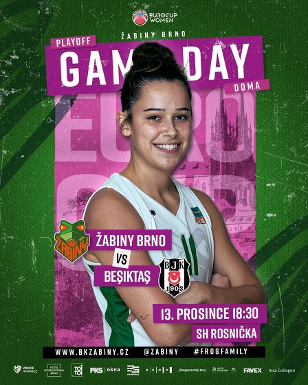 Plakát události EuroCup: Žabiny Brno - Besiktas (TUR)