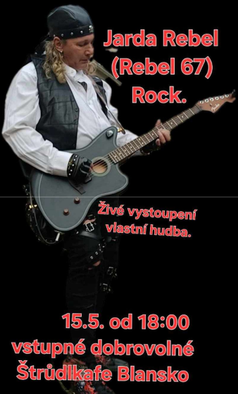 Plakát události Jarda Rebel (Rebel 67) Rock.
