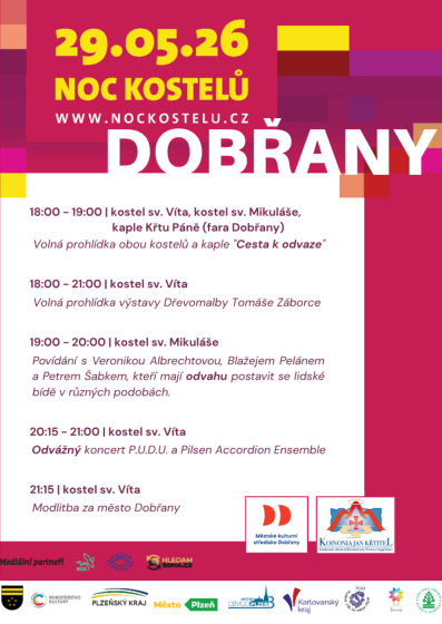 Plakát události Noc kostelů Dobřany
