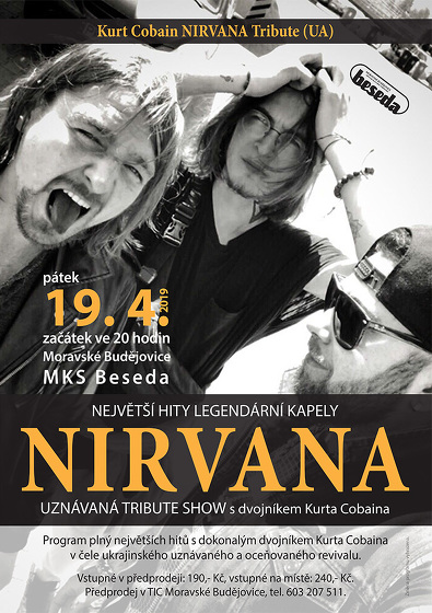 Plakát události Kurt Cobain NIRVANA Tribute (UA)