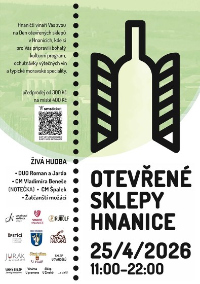 Plakát události Otevřené sklepy Hnanice 2026