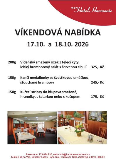 Plakát události Víkendová nabídka