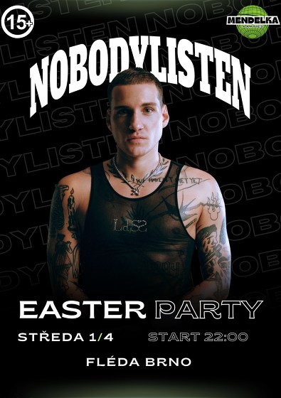 Plakát události NobodyListen LIVE x  Easter party