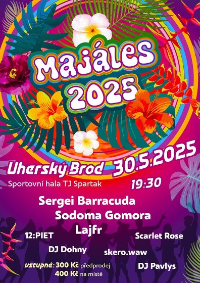 Plakát události Majáles Uherský Brod 2025