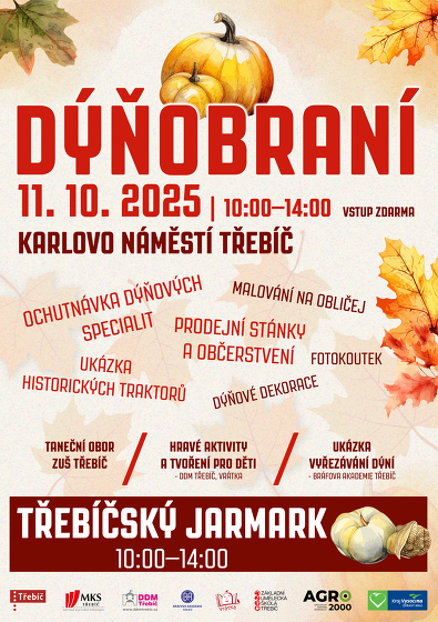 Plakát události Dýňobraní, Třebíčský jarmark