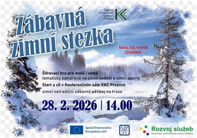 Plakát události Zimní zábavný pětiboj - interaktivní stezka