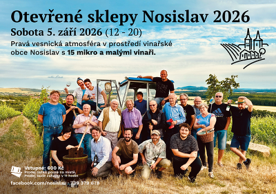 Plakát události Otevřené sklepy Nosislav 2026