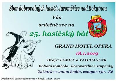 Plakát události 25. hasičský bál