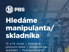 První brněnská strojírna Velká Bíteš, a. s. nabízí práci na pozici MANIPULANT/skladník v obci Velká Bíteš