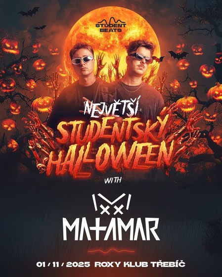 Plakát události Největší Studentský Halloween Třebíč