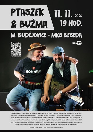 Plakát události Ptaszek & Bužma
