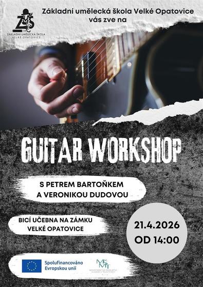 Plakát události GUITAR Workshop, Velké Opatovice