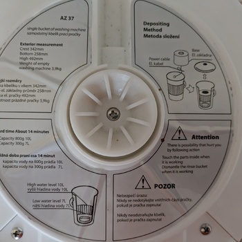 Přenosná elektická mini pračka Easy Wash