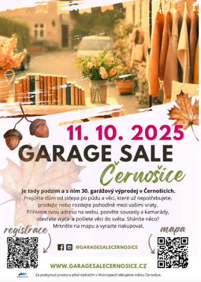 Plakát události Garage sale Černošice
