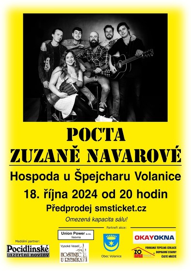 Plakát události Pocta Zuzaně Navarové