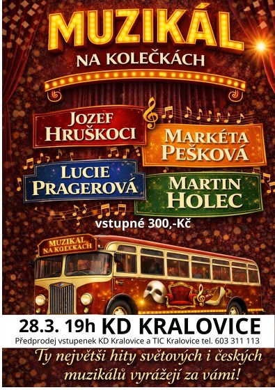 Plakát události MUZIKÁL NA KOLEČKÁCH