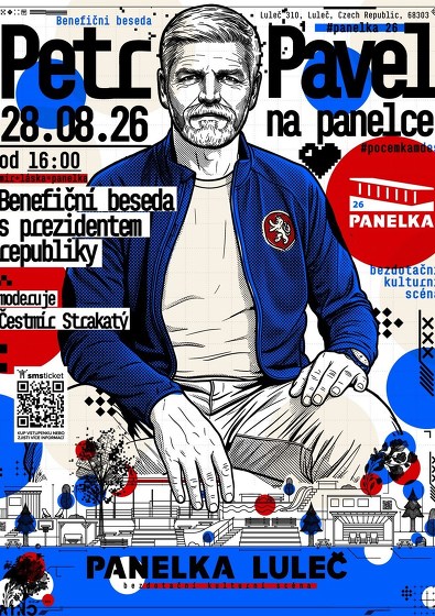 Plakát události Benefiční beseda s prezidentem České republiky Petrem Pavlem