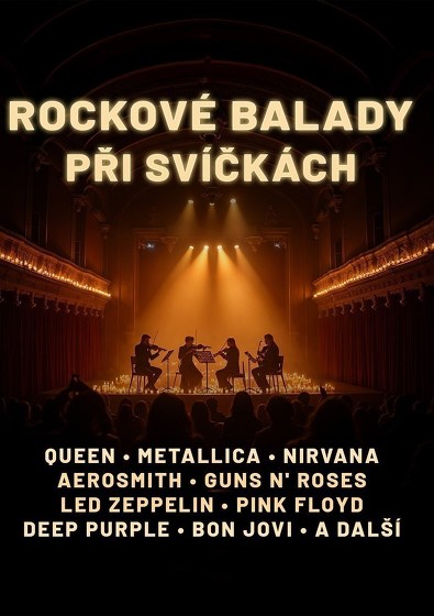 Plakát události Rockové Balady při svíčkách