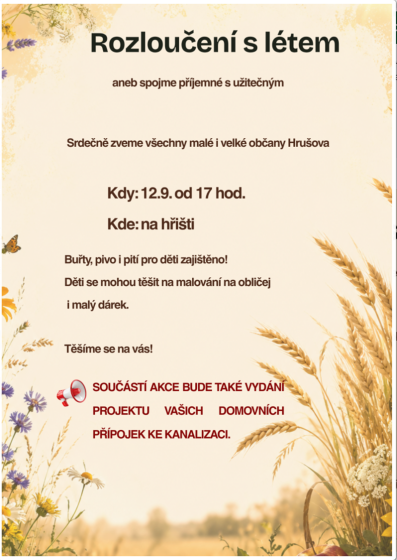 Plakát události Rozloučení s létem