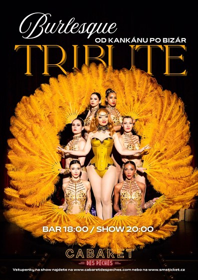 Plakát události Burlesque Tribute: Od kankánu po bizár