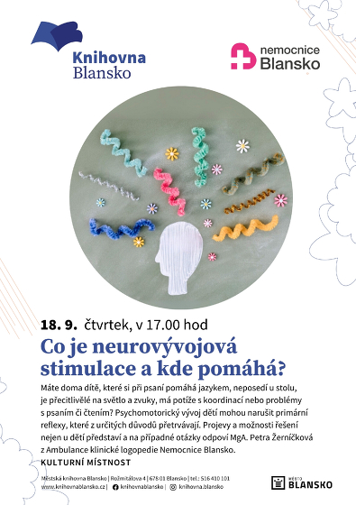 Plakát události Co je neurovývojová stimulace a kde pomáhá?