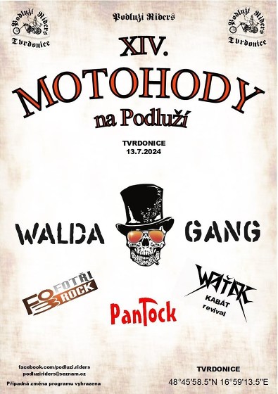 Plakát události Motohody na Podluží XIV.