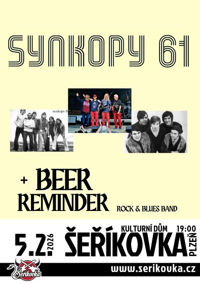Plakát události SYNKOPY 61 + Beer Reminder