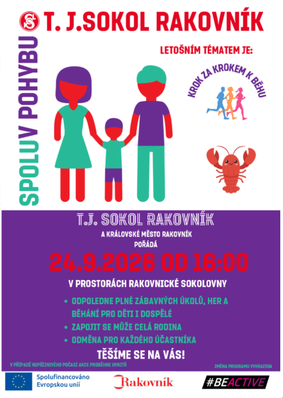 Plakát události Odpoledne plné zábavných úkolů, her a běhání pro děti i dospělé
