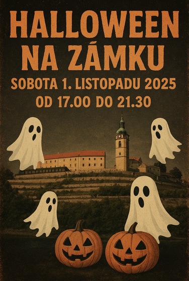 Plakát události Halloween na zámku