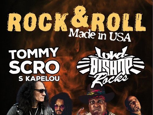 Plakát události Tommy Scro (USA) s kapelou & Lord Bishop Rocks (USA)