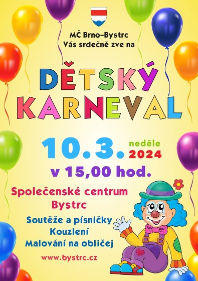 Plakát události Velký dětský karneval