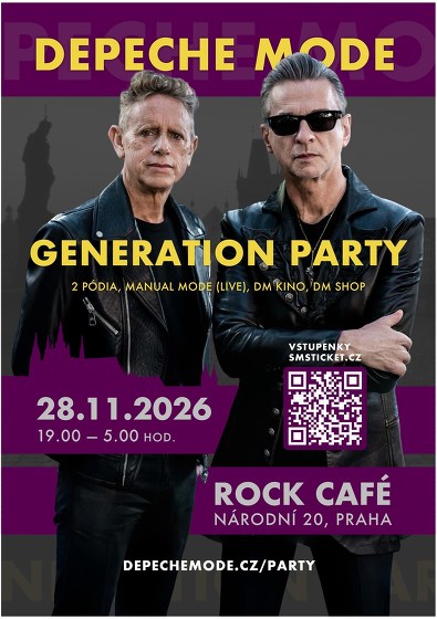 Plakát události Depeche Mode Generation Party