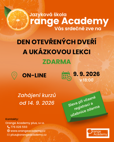 Plakát události Ukázková lekce Effective English/ Effektives Deutsch on-line