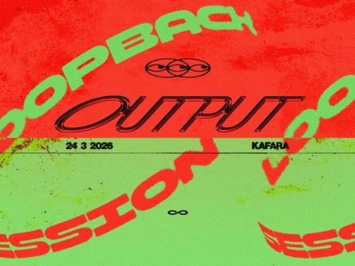 Plakát události OUTPUT_loopback seession (Sc'ööf, Endemit)