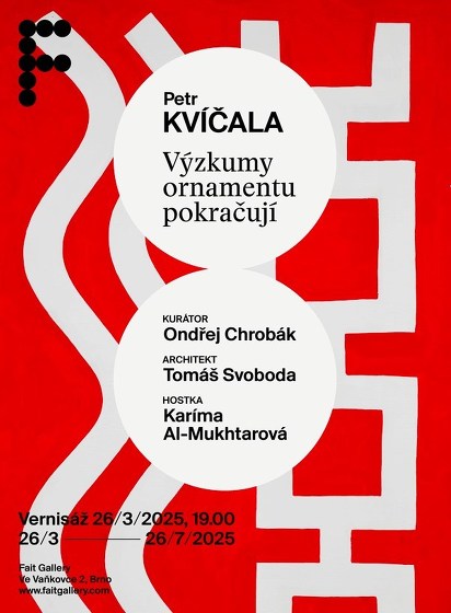 Plakát události Petr Kvíčala / Výzkumy ornamentu pokračují