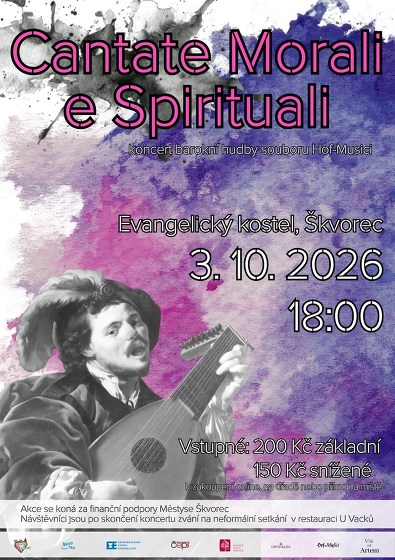 Plakát události Cantate Morali e Spirituali
