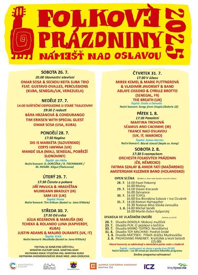 Plakát události Folkové prázdniny 2025
