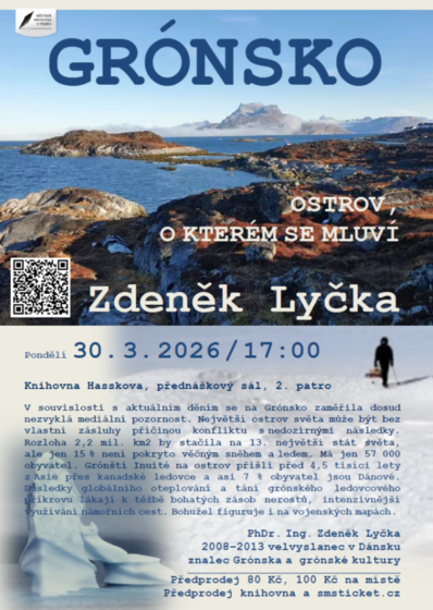 Plakát události Grónsko – ostrov, o kterém se mluví / Zdeněk Lyčka