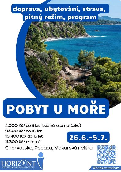 Plakát události Pobyt u moře - 26.6.-5.7.2026