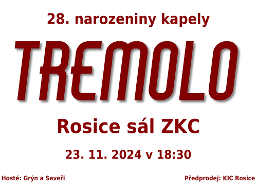 Plakát události Tremolo, Seveři, Grýn