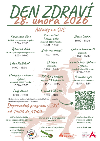 Plakát události Den zdraví 2026