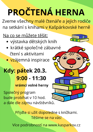 Plakát události Pročtená herna