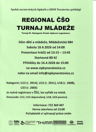 Plakát události Turnaj mládeže v klasických šipkách