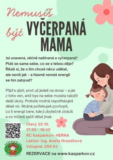 Plakát události Beseda - Vyčerpaná máma