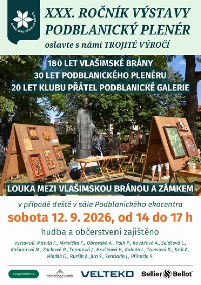 Plakát události XXX. ročník výstavy Podblanický plenér